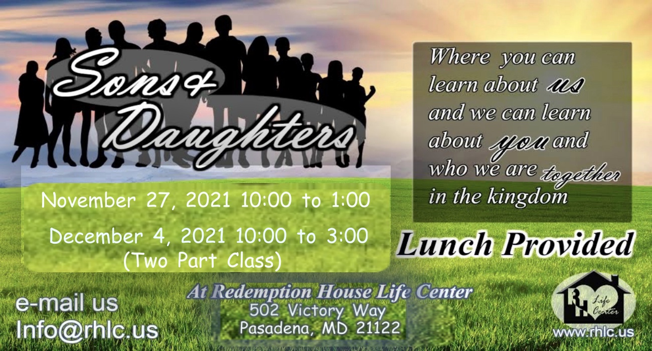 Sons & Daughters Facebook Nov:Dec 2021